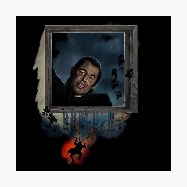 Item preview, Claes Bang Dracula Invitation, Painting with Text designed and sold by AK-Hevonen.