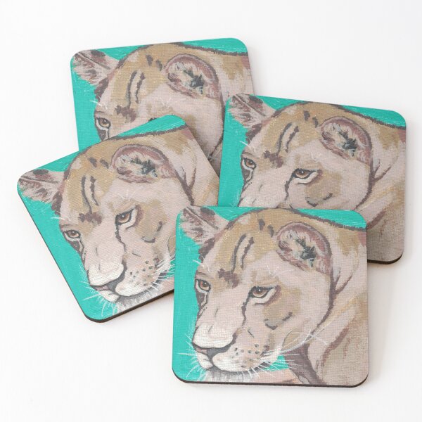 Item preview, Realistic lioness painting designed and sold by CrittersByLola.