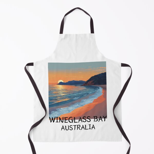 Item preview, Wineglass Bay - Australia (with Black Lettering) designed and sold by VelvetRoom.