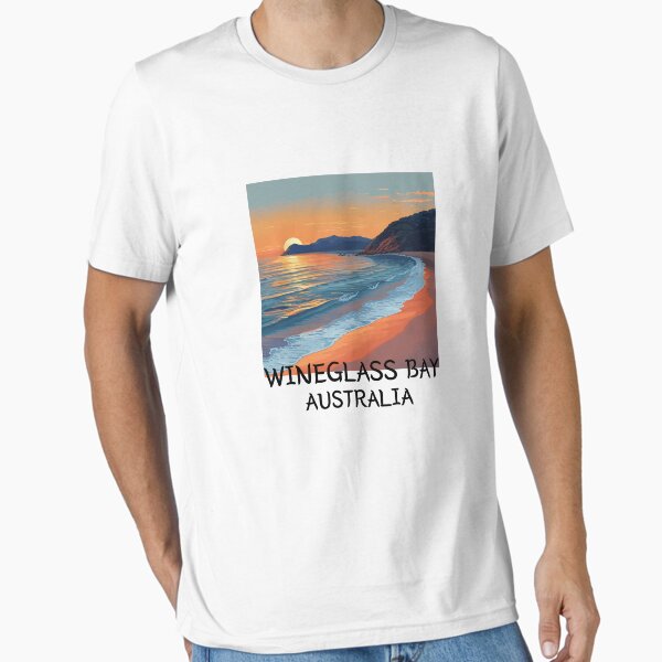 Item preview, Wineglass Bay - Australia (with Black Lettering) designed and sold by VelvetRoom.
