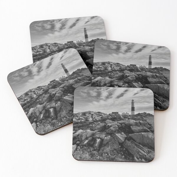 Item preview, Portland Bill Lighthouse Black and White Landscape designed and sold by scottanderson2.