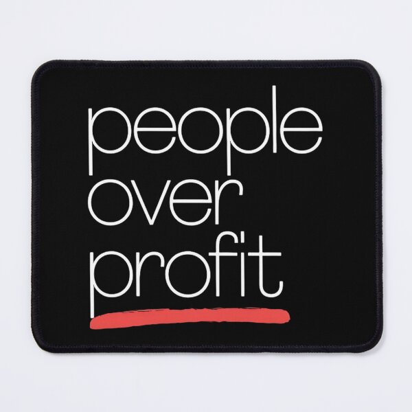Item preview, People Over Profit Anti Corporate designed and sold by DomTeesHaven.