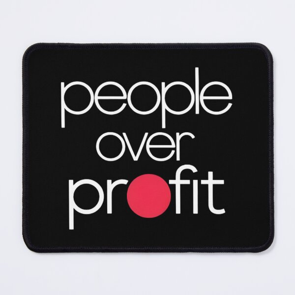 Item preview, People Over Profit Anti Corporate designed and sold by DomTeesHaven.