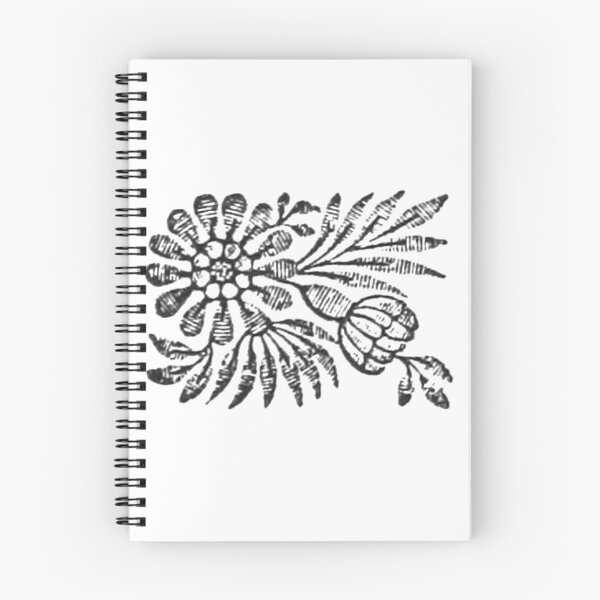 Item preview, Floral Woodcut Stamp 4 designed and sold by HawthorneFlame.