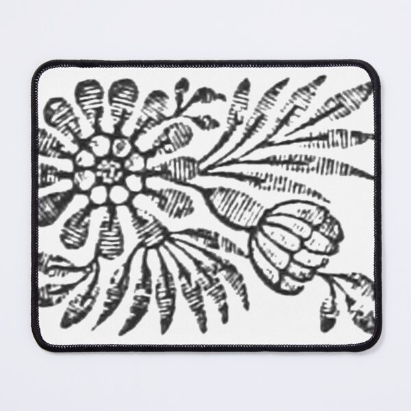 Item preview, Floral Woodcut Stamp 4 designed and sold by HawthorneFlame.