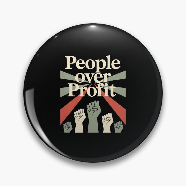 Item preview, People Over Profit Anti Corporate designed and sold by DomTeesHaven.