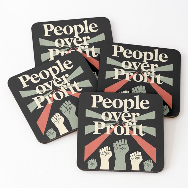 Item preview, People Over Profit Anti Corporate designed and sold by DomTeesHaven.
