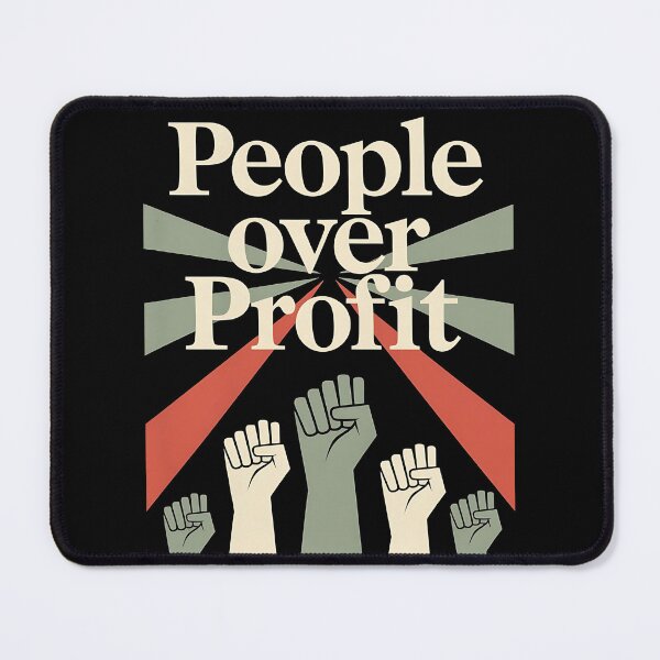 Item preview, People Over Profit Anti Corporate designed and sold by DomTeesHaven.