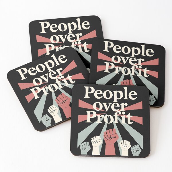Item preview, People Over Profit Anti Corporate designed and sold by DomTeesHaven.