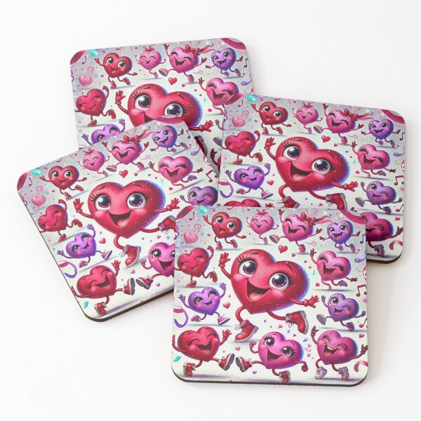 Item preview, Joyful Dancing Hearts designed and sold by GlassPenny.