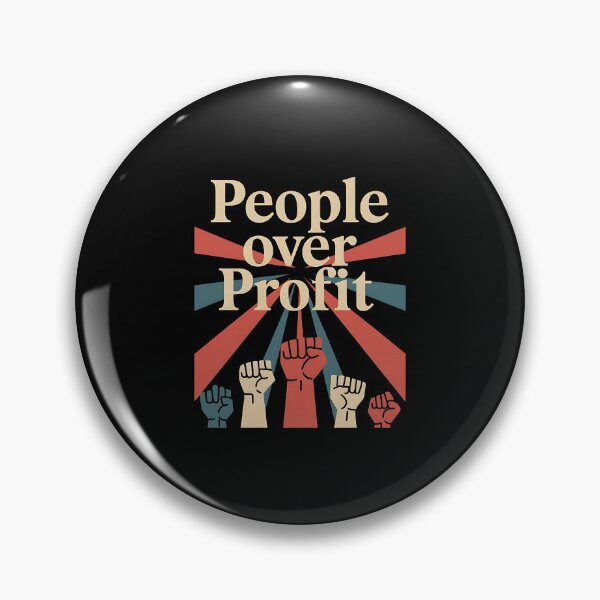 Item preview, People Over Profit Anti Corporate designed and sold by DomTeesHaven.