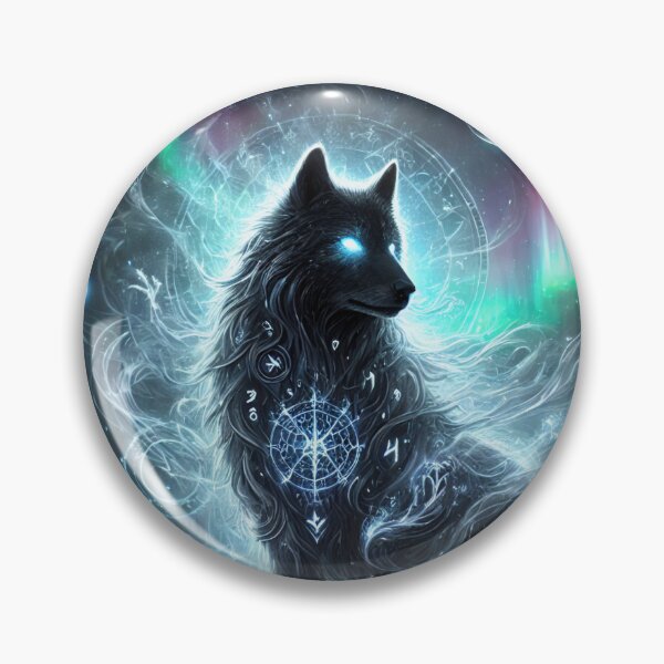Item preview, Elemental Shadow Wolf designed and sold by Pines & Starlight.