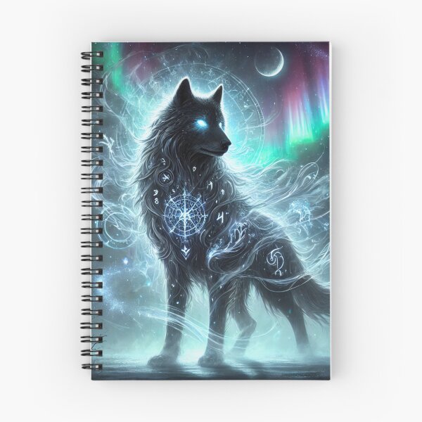 Item preview, Elemental Shadow Wolf designed and sold by Pines & Starlight.