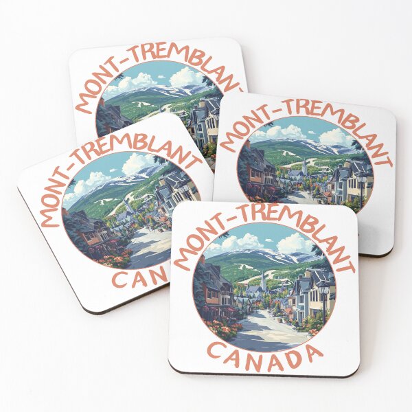 Item preview, Mont-Tremblant in Quebec Canada Vintage Vector Travel Art Emblem designed and sold by MaateoDesign.