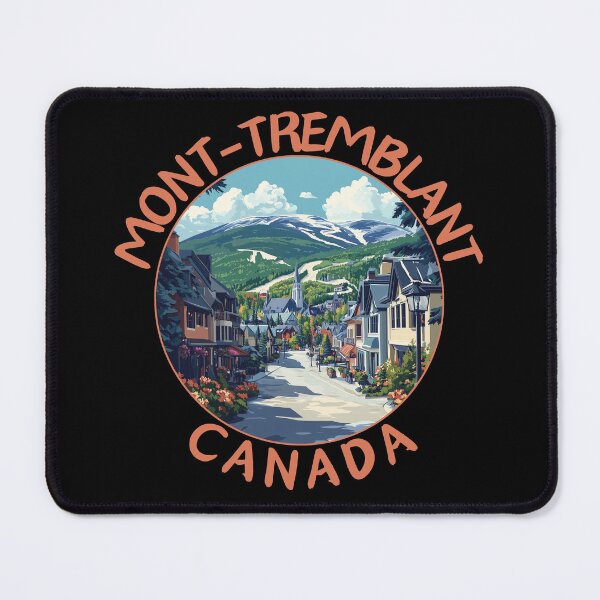 Item preview, Mont-Tremblant in Quebec Canada Vintage Vector Travel Art Emblem designed and sold by MaateoDesign.