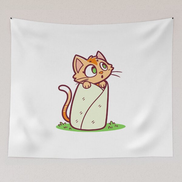 Item preview, Adorable Cute Cat Burrito | Purrito Design for Cat Lovers designed and sold by Timegraf.