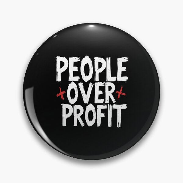Item preview, People Over Profit Anti Corporate designed and sold by DomTeesHaven.