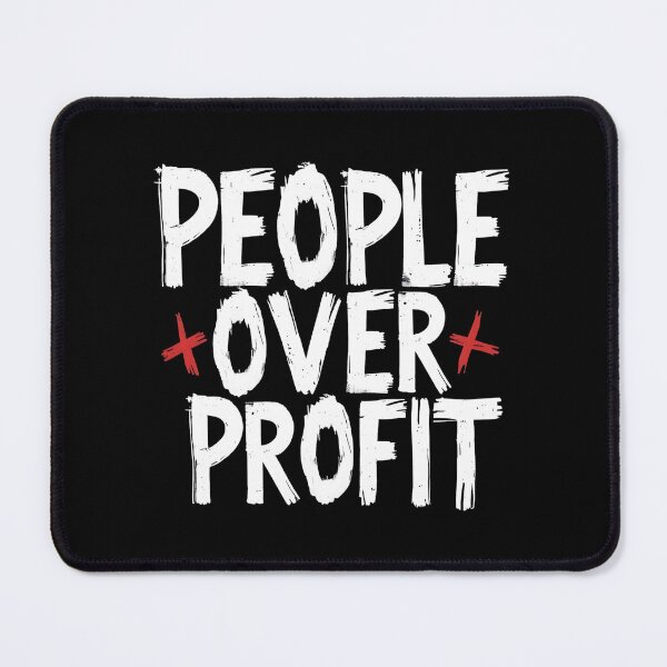 Item preview, People Over Profit Anti Corporate designed and sold by DomTeesHaven.