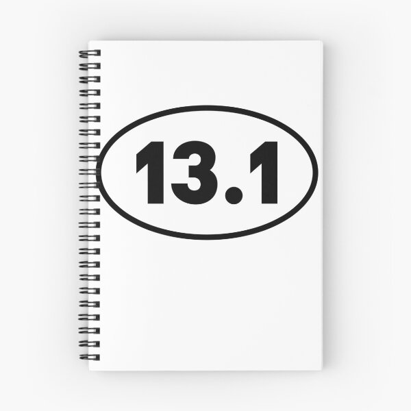 Item preview, 13.1 Half Marathon Running Oval Bumper designed and sold by PixVib.
