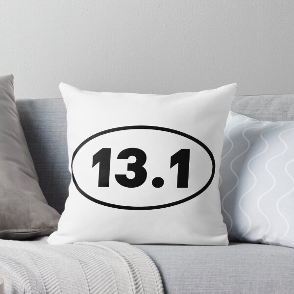 Item preview, 13.1 Half Marathon Running Oval Bumper designed and sold by PixVib.