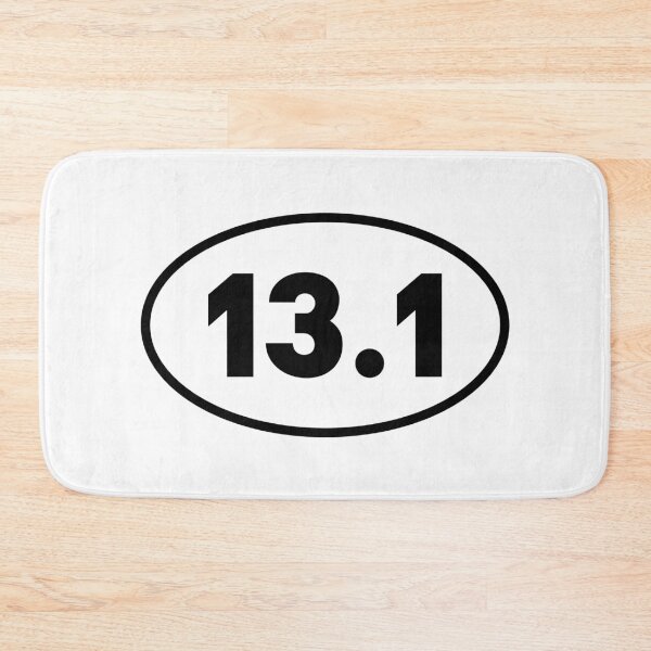 Item preview, 13.1 Half Marathon Running Oval Bumper designed and sold by PixVib.