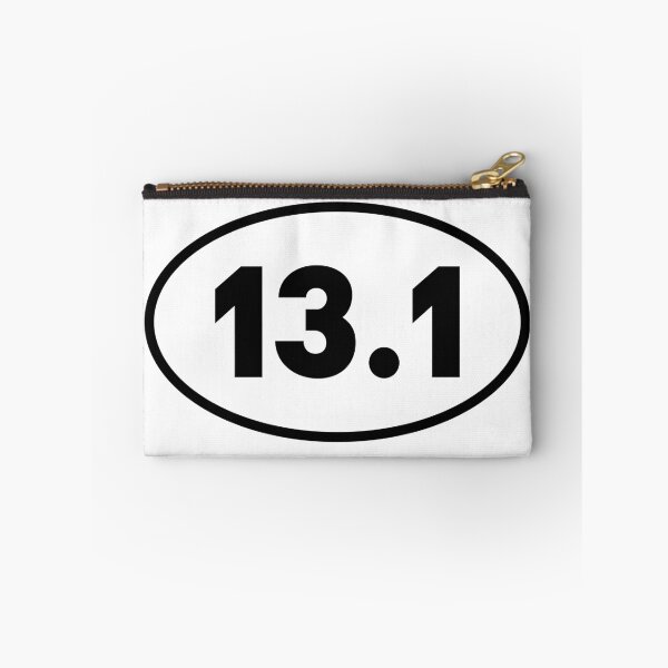 Item preview, 13.1 Half Marathon Running Oval Bumper designed and sold by PixVib.