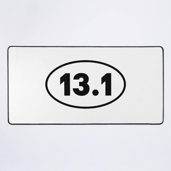 Item preview, 13.1 Half Marathon Running Oval Bumper designed and sold by PixVib.