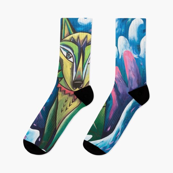 Item preview, Wolf captivating abstract art designed and sold by shokA Design.