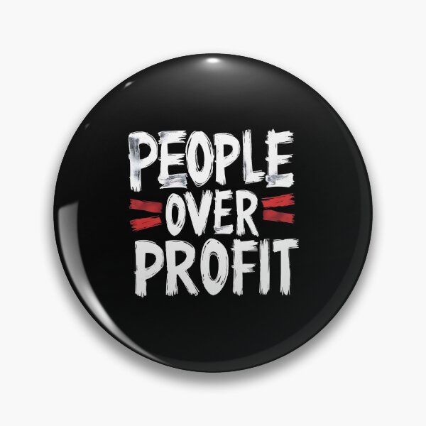 Item preview, People Over Profit Anti Corporate designed and sold by DomTeesHaven.