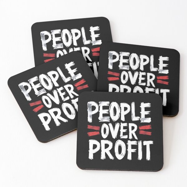 Item preview, People Over Profit Anti Corporate designed and sold by DomTeesHaven.