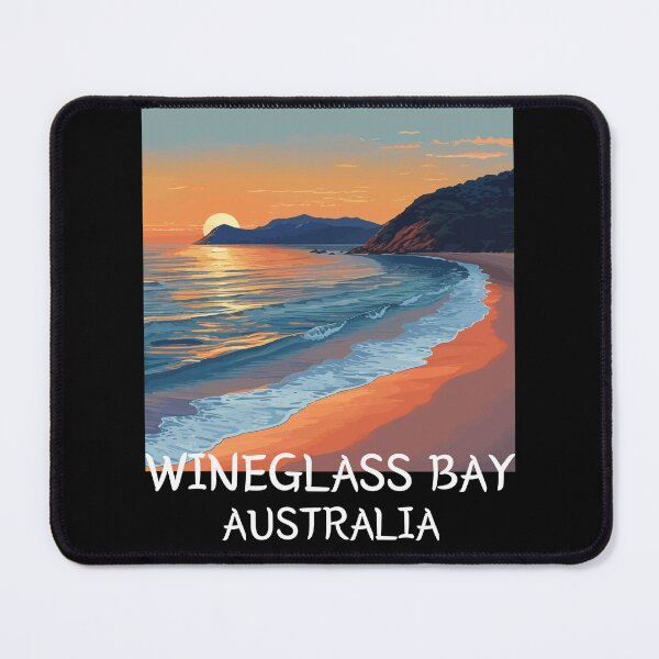 Item preview, Wineglass Bay - Australia (with White Lettering) designed and sold by VelvetRoom.