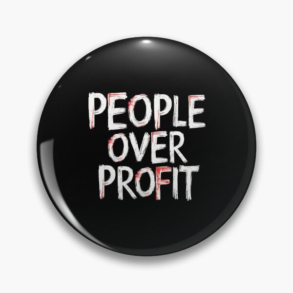 Item preview, People Over Profit Anti Corporate designed and sold by DomTeesHaven.