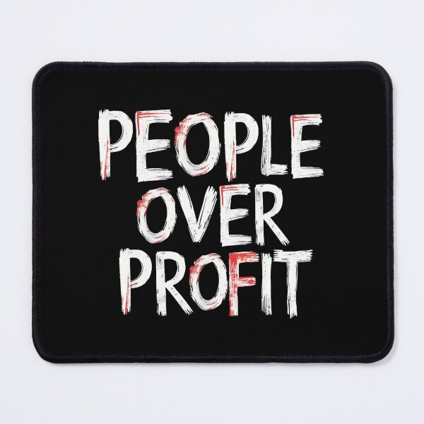 Item preview, People Over Profit Anti Corporate designed and sold by DomTeesHaven.