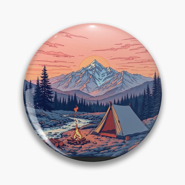 Item preview, Camping Mountain Fire Tent Adventure  designed and sold by Kia Blaze.