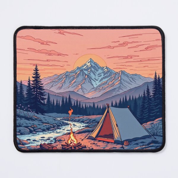 Item preview, Camping Mountain Fire Tent Adventure  designed and sold by Kia Blaze.