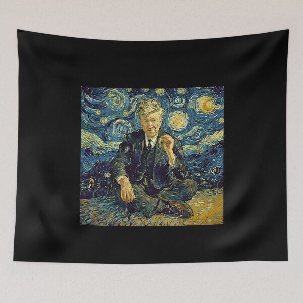 Item preview, David Lynch Starry Night Art Portrait designed and sold by Mystikos Art.