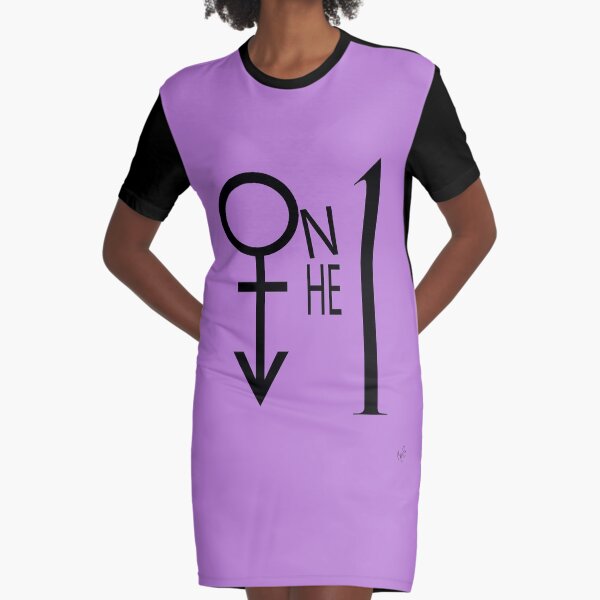 Purple Pride - On the 1 Graphic T-Shirt Dress