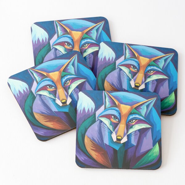 Item preview, Fox captivating abstract art designed and sold by shokA Design.