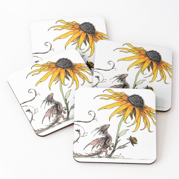 Item preview, Black Eyed Susan Dragon 2 designed and sold by Scribbles & Doodles by Jinx.