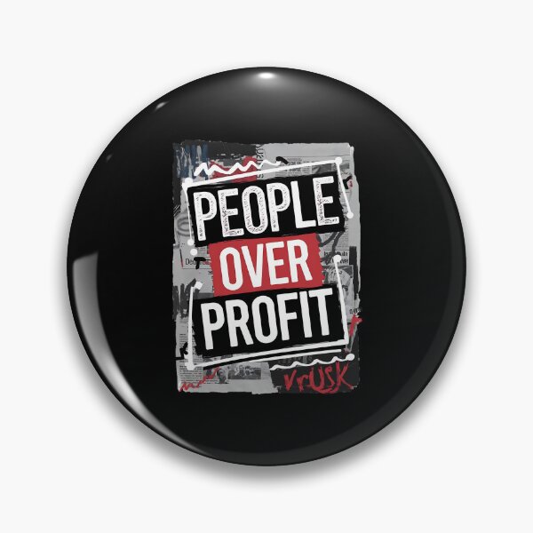 Item preview, People Over Profit Anti Corporate designed and sold by DomTeesHaven.