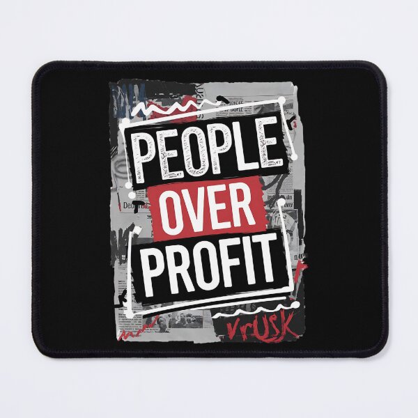 Item preview, People Over Profit Anti Corporate designed and sold by DomTeesHaven.