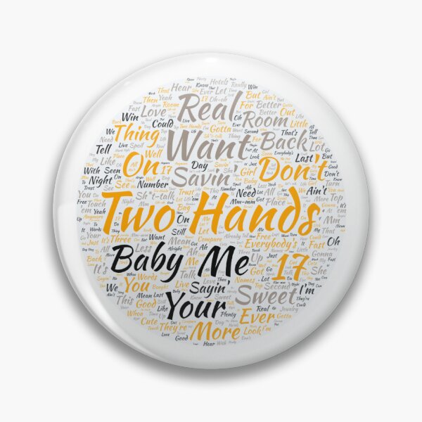 Item preview, Two Hands - Tate McRae Lyric Cloud designed and sold by Bendav371.