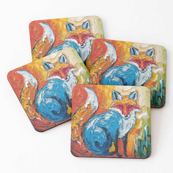 Item preview, Fox captivating abstract art designed and sold by shokA Design.