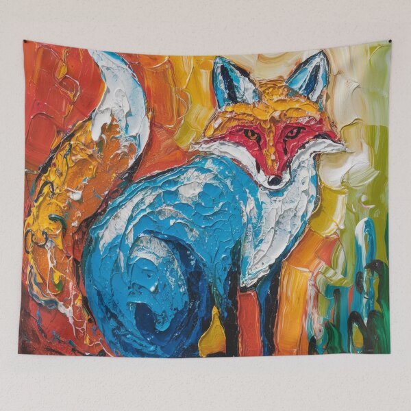 Item preview, Fox captivating abstract art designed and sold by shokA Design.