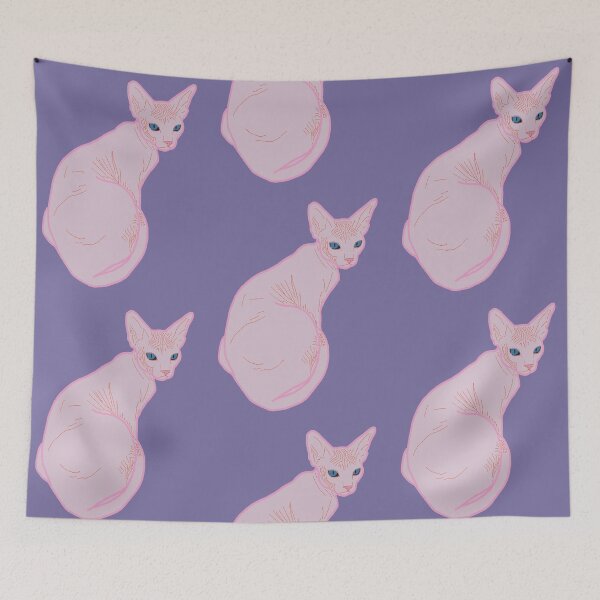 Item preview, Pink Sphynx Cat designed and sold by turddemon.