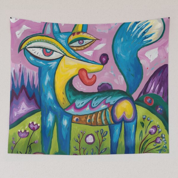 Item preview, Fox captivating abstract art designed and sold by shokA Design.