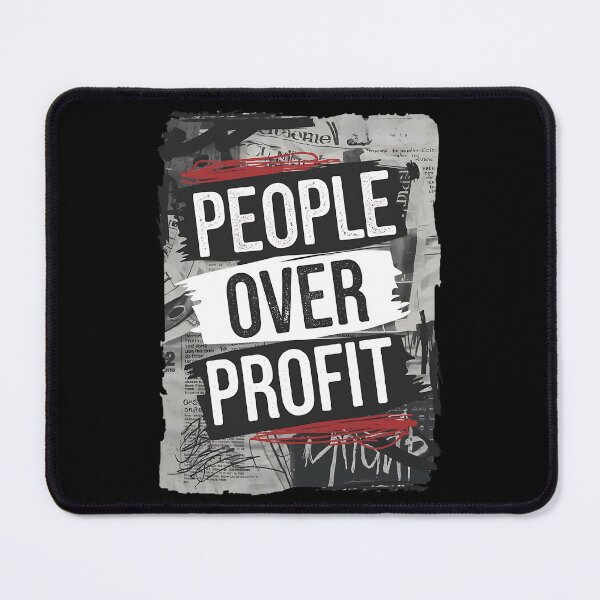 Item preview, People Over Profit Anti Corporate designed and sold by DomTeesHaven.