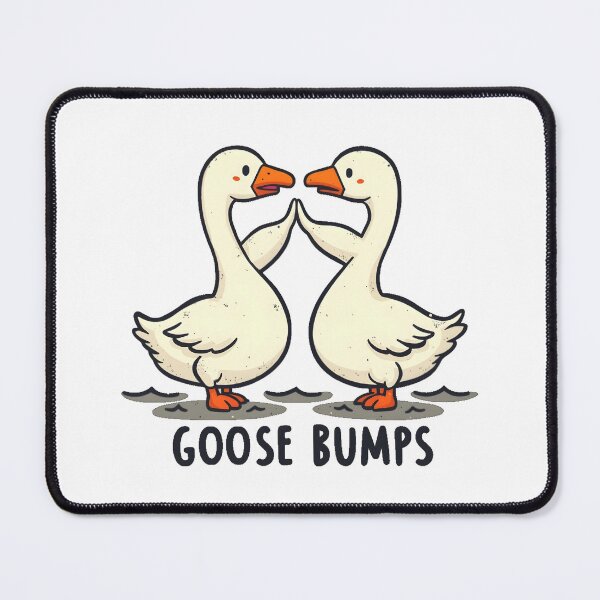 Item preview,  A playful design of two geese facing each other with the phrase "Goose Bumps" designed and sold by Moad Fahim.