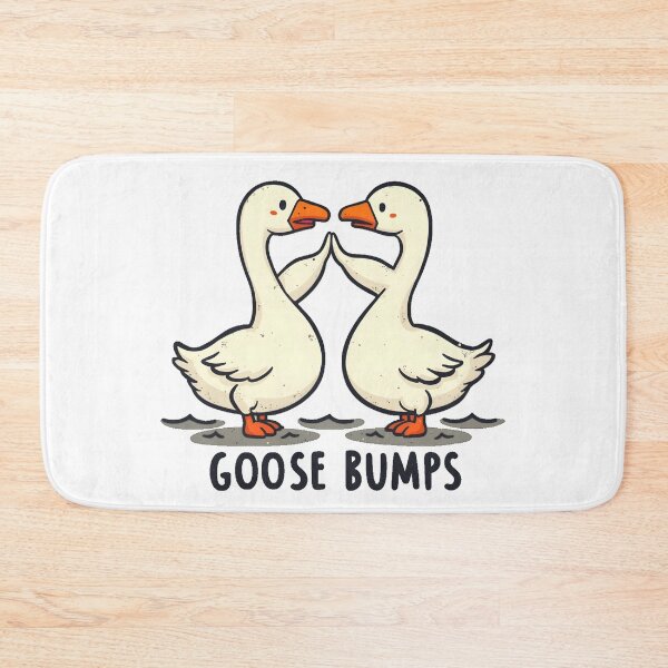Item preview,  A playful design of two geese facing each other with the phrase "Goose Bumps" designed and sold by Moad Fahim.