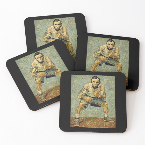 Item preview, Vintage Tattooed Abraham Lincoln Van Gogh Style MMA Art  designed and sold by Mystikos Art.